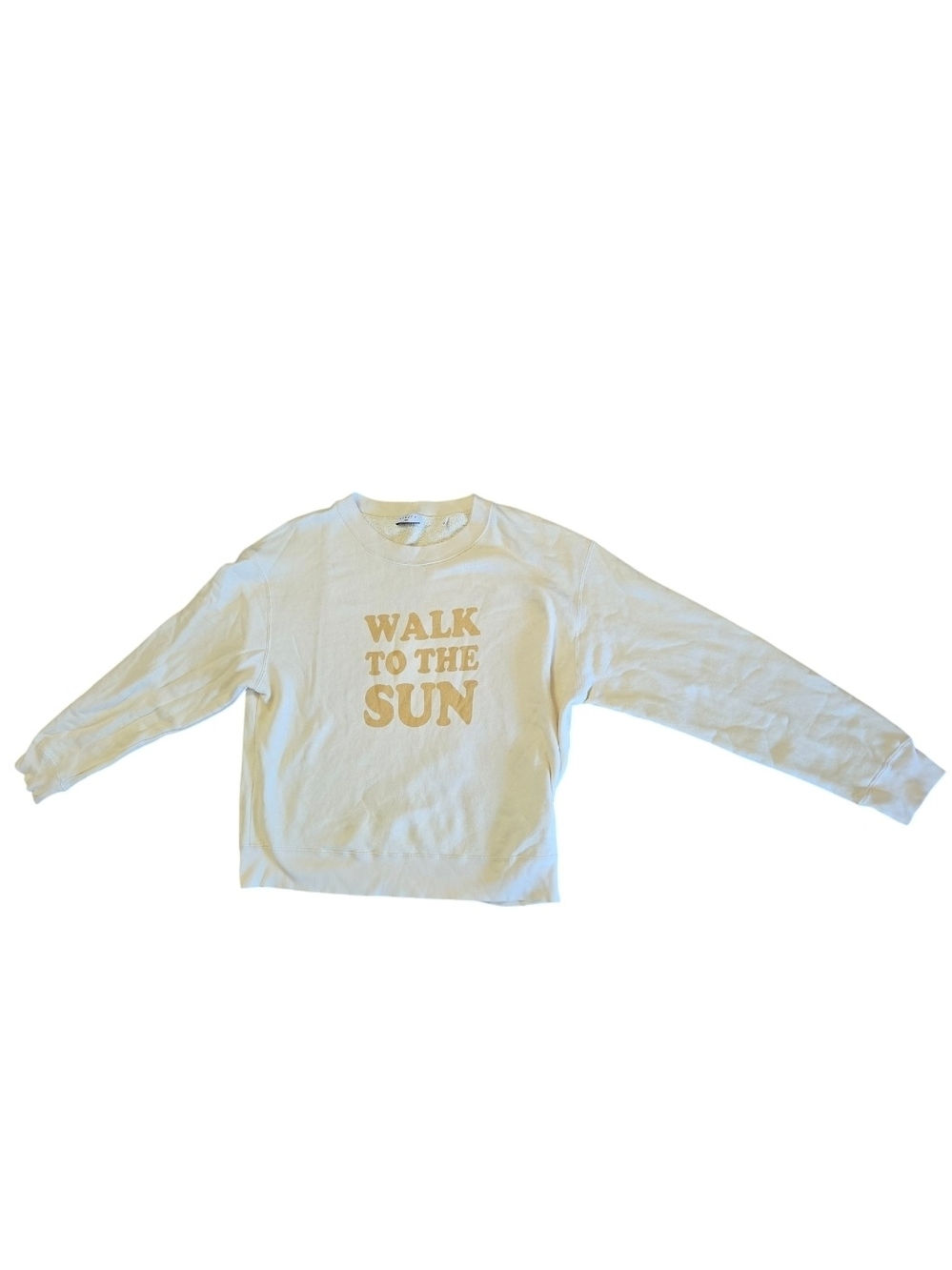 SandroYellow Graphic Crewneck Sweater - Walk to the Sun